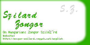 szilard zongor business card